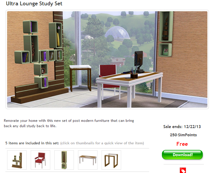 get free stuff from the sims 3 store